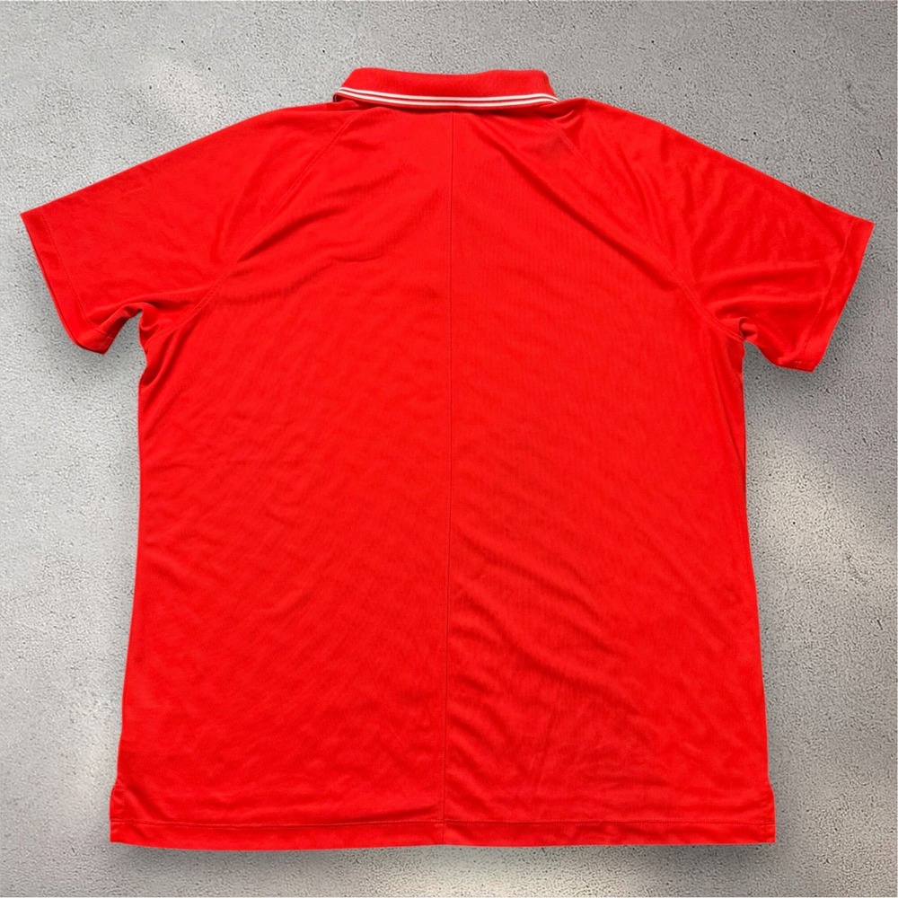 Nike Dri-FIT Polo Shirt Mens XL Red Short Sleeve Tipped Collar Golf Athletic - Picture 2 of 7